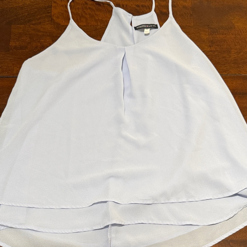 BE COOL Light Blue Layered Chiffon Camisole 🩶